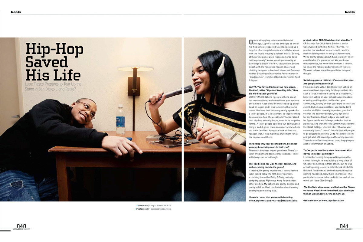 Lupe Fiasco Interview - 944 Magazine